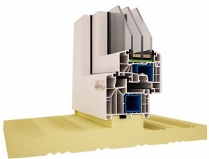 Ciepły parapet XPS T1 dwustronny bluEvolution 82mm Salanander