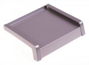 Parapet zewnętrzny stalowy srebrny RAL 9006 250mm 1mb