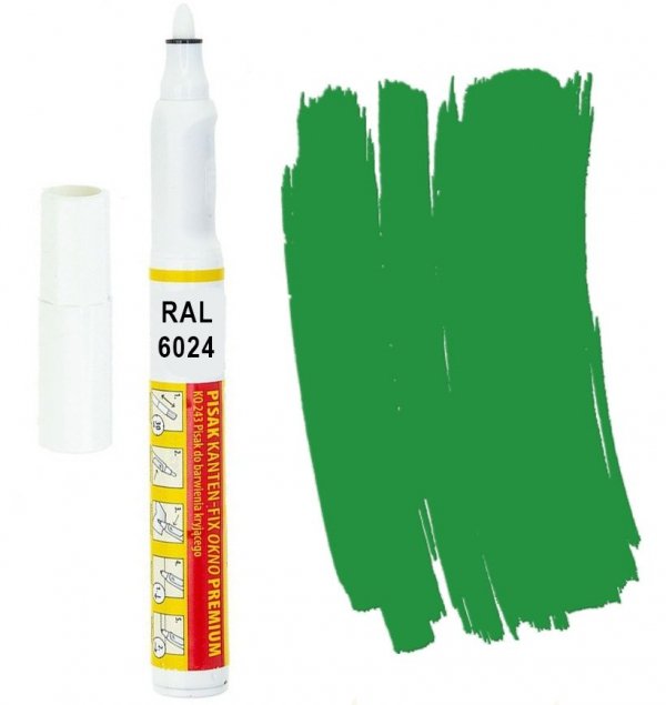 Kanten FIX RAL 6024 zielony sygnałowy Pisak retusz