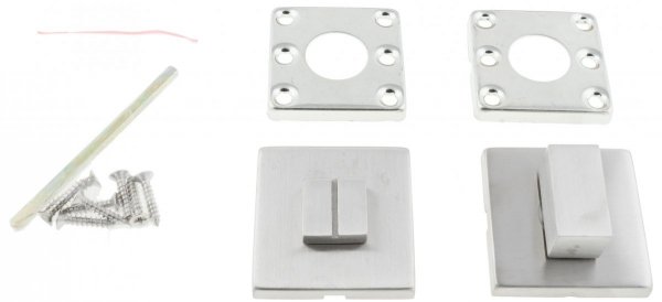 Szyld kwadrat WC Metal Bud INOX stal nierdzewna