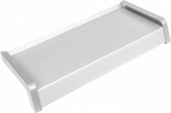 Parapet zewnętrzny stalowy blaszany biały 100mm 1m