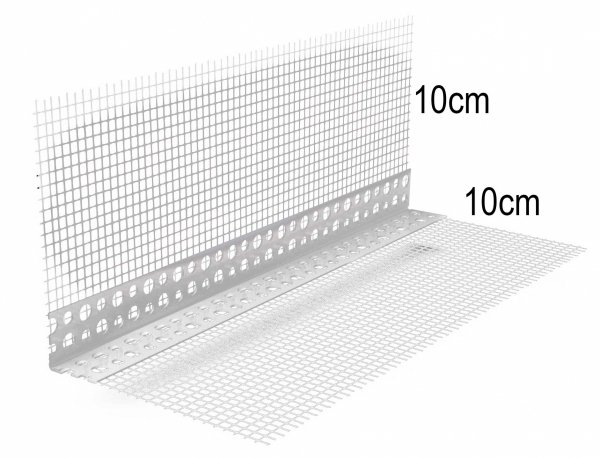 Kątownik narożnik PCV elewacyjny z siatką 20x250cm