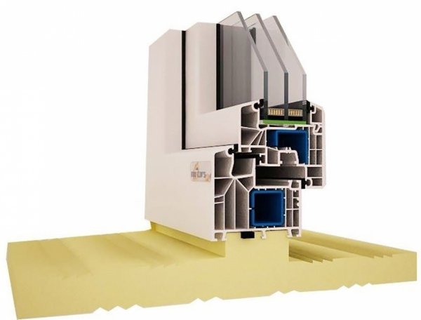 Ciepły parapet XPS T1 dwustronny bluEvolution 82mm Salanander