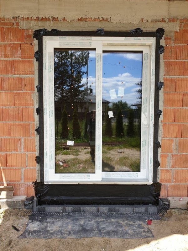 Taśma EPDM Pełny klej 5cm/20m folia membrana okna