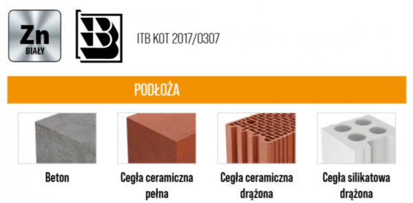 Kotwa łącznik do ościeżnic drzwi LO 10x132 100szt
