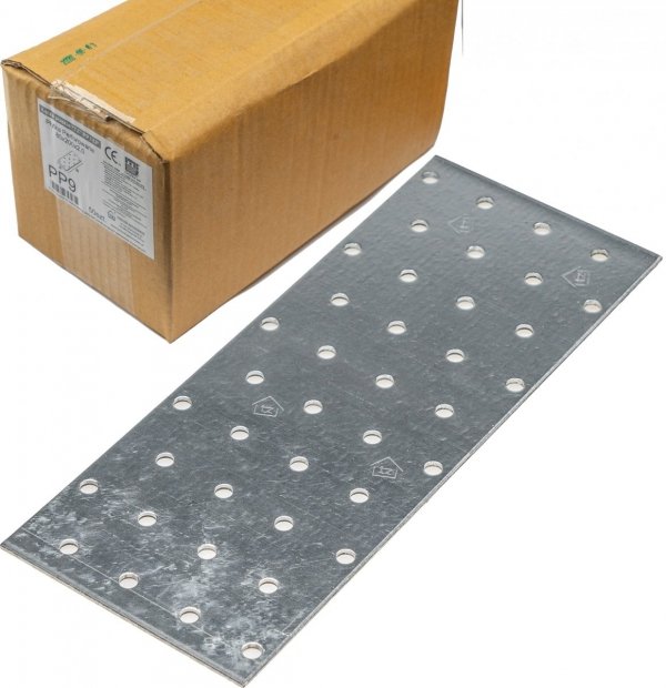50x Łącznik ciesielski 200x80 2mm płaski płytka