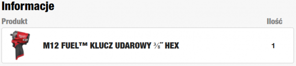 M12 FIW38-0 Subkompaktowy klucz udarowy 3/8&quot; Milwaukee