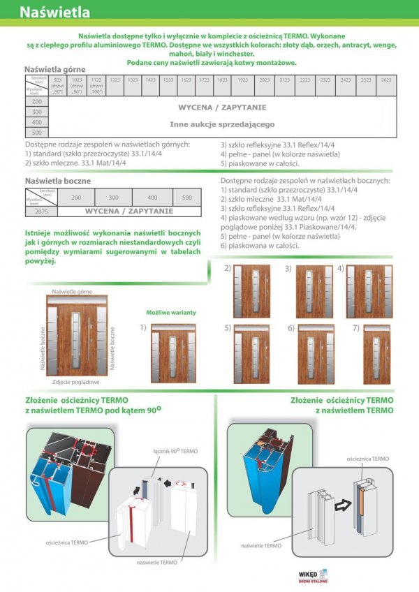 Drzwi wejściowe zewnętrzne Wikęd Premium wzór 22