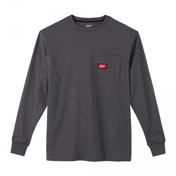 T-shirt z długim rękawem szary R. M WTLSGL koszula