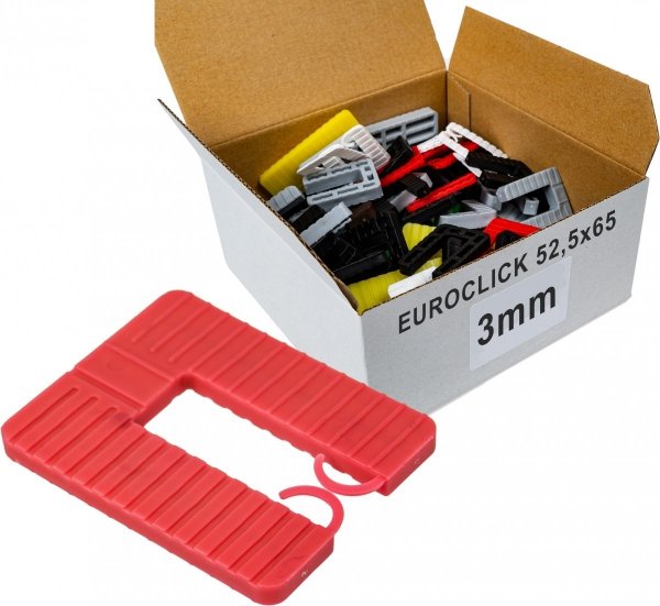 Euroclick 65x52,5/3mm Podkładki dystansowe 1000szt
