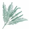 Gałązka Brokat Palma Zielony 75cm KR1616 [30szt]