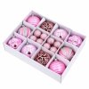 Bombki 26szt 6cm Róż Mix Wzorów KR1208B [3op]