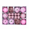 Bombki 26szt 6cm Róż Mix Wzorów KR1208B [3op]