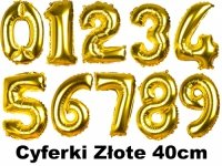 Balloons Numbers Gold 40cm