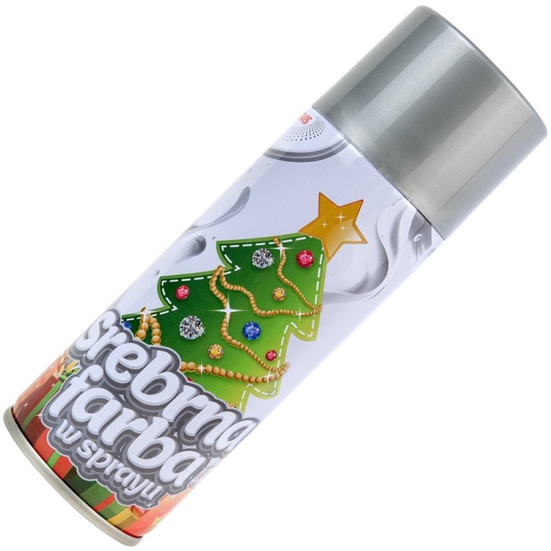 Farba Spray Srebro 250ml [Komplet - 24 sztuk]