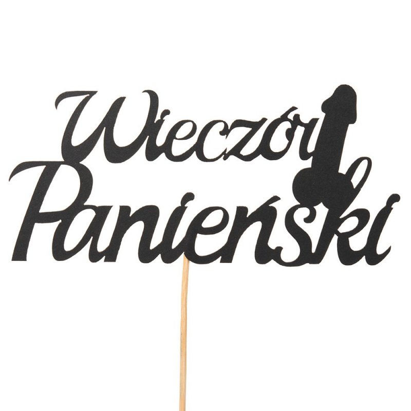 Topper Penis Czarny Wieczór Panieński [ 10szt ]