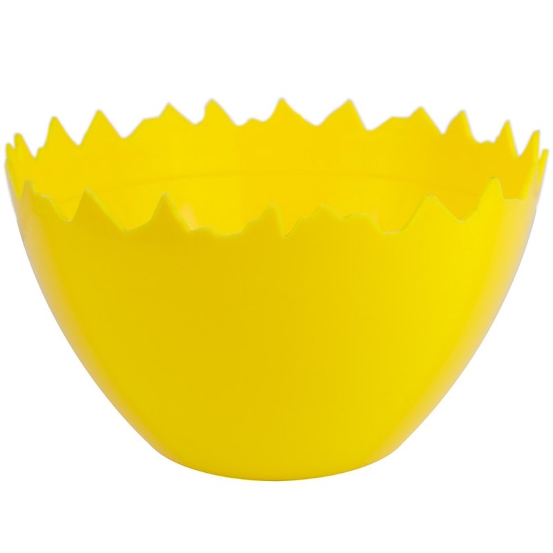 Doniczka Jajko Średnia 17cm Żółta [ Komplet 10szt ]