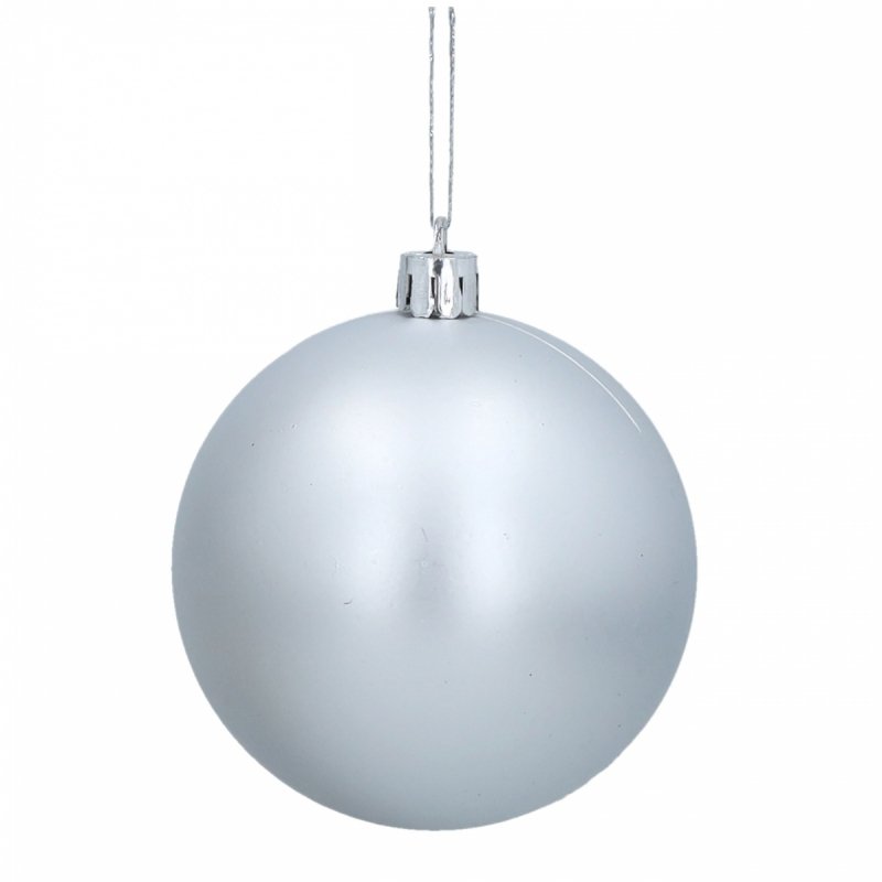 Bombki 12szt 6cm Srebro KR1202E [25op]