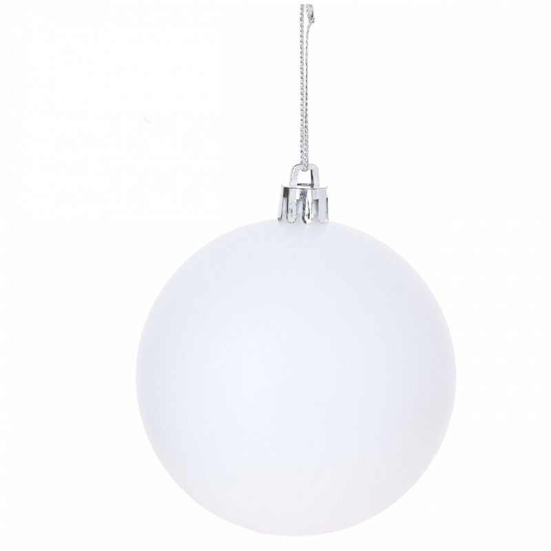Bombki 12szt 3cm Białe KR1205A [10op]