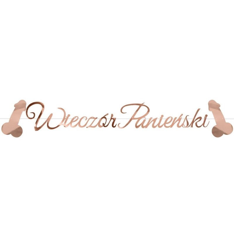 Baner Wieczór Panieński Peniski RoseGold [ 50szt ]