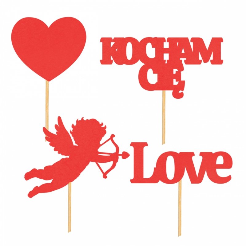 Toppery Mix Mini 8szt Papier Czerwony [10szt]