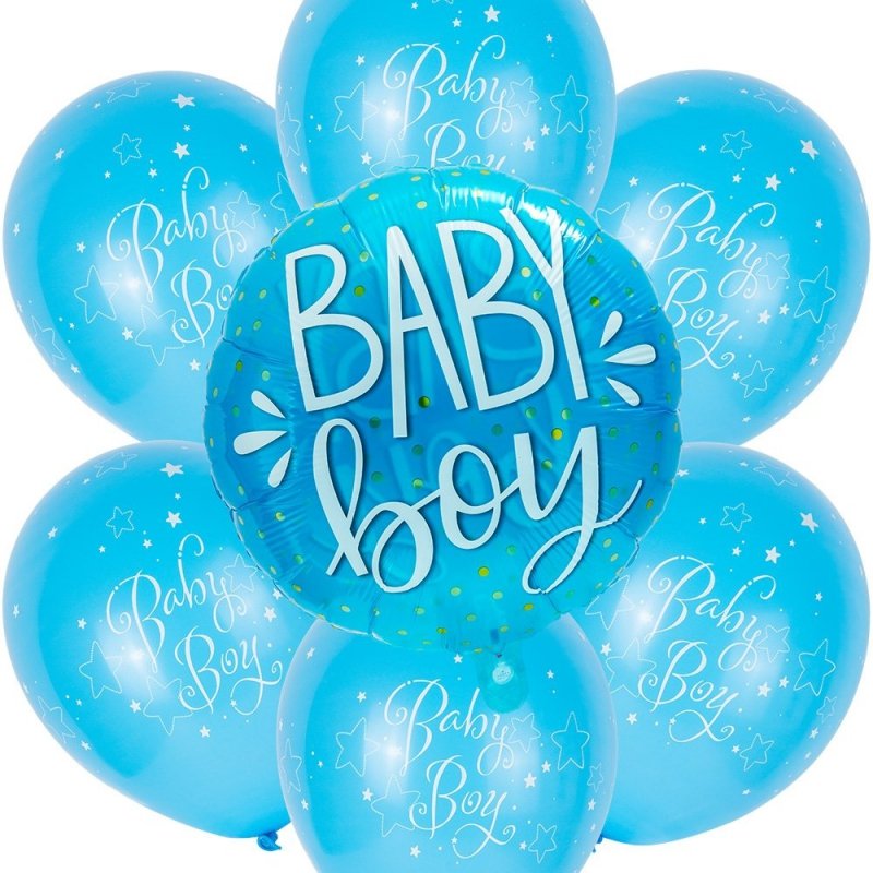 Balony Baby Boy [Komplet - 2 opakowania]