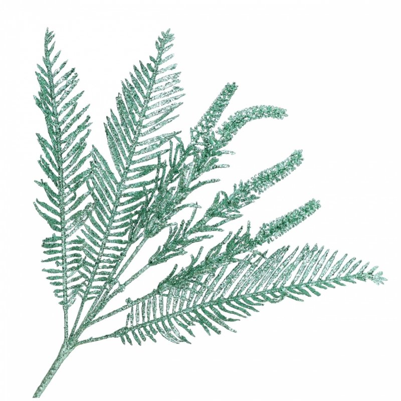 Gałązka Brokat Palma Zielony 75cm KR1616 [30szt]