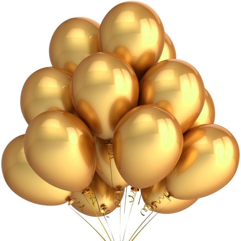 Balony Metaliki Złote 100szt