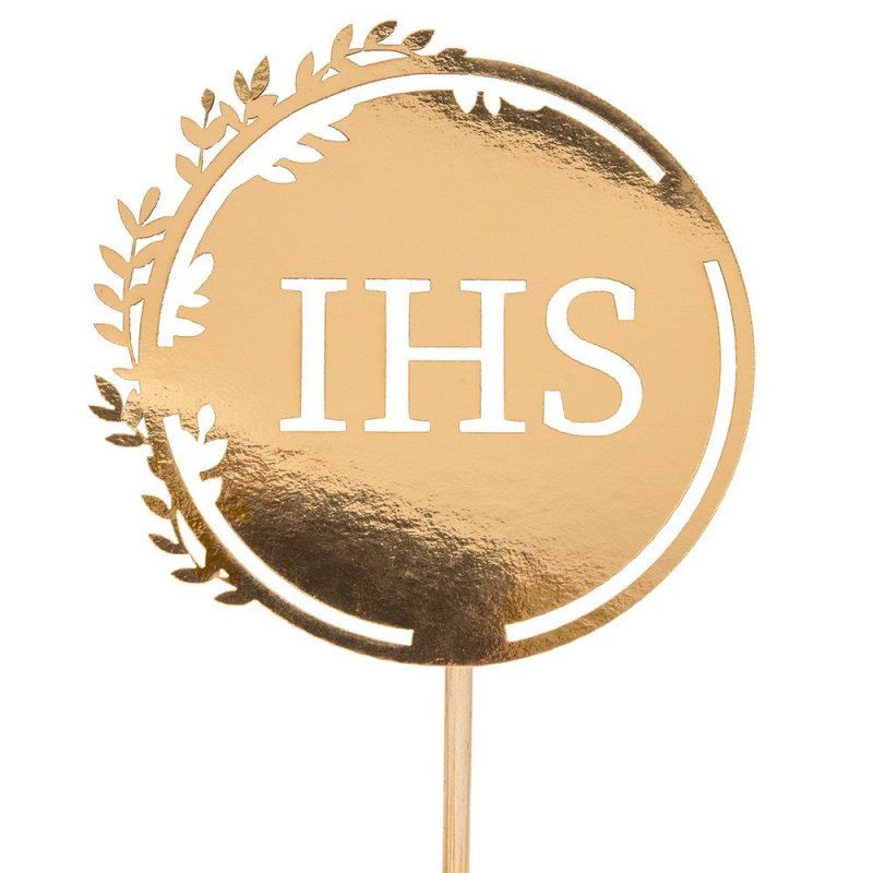 Topper IHS Gold Listki [ Komplet 50 Sztuk ]