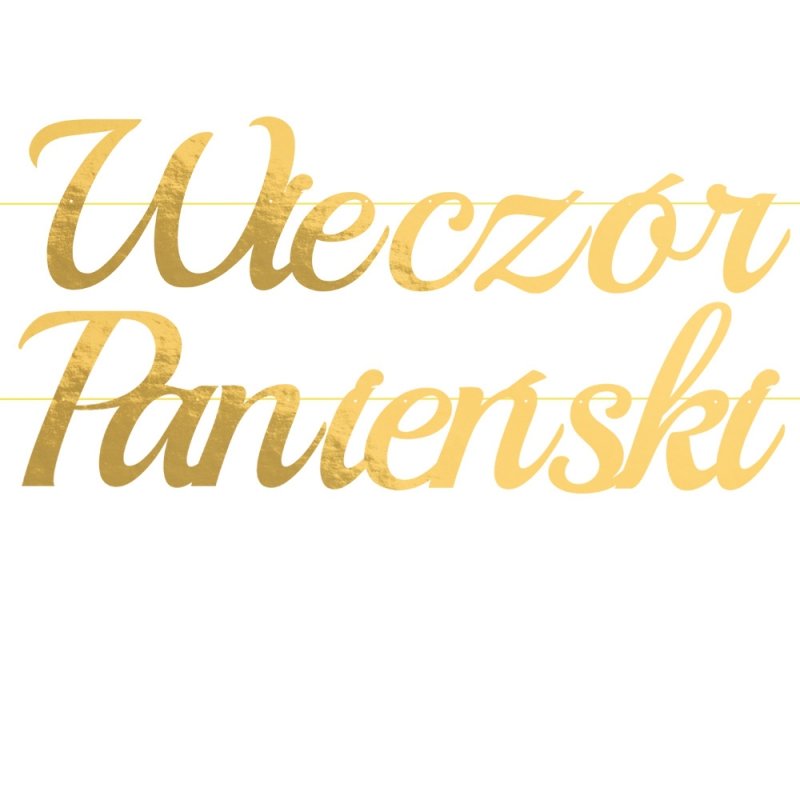Baner Duży Wieczór Panieński Złoto [5opak]