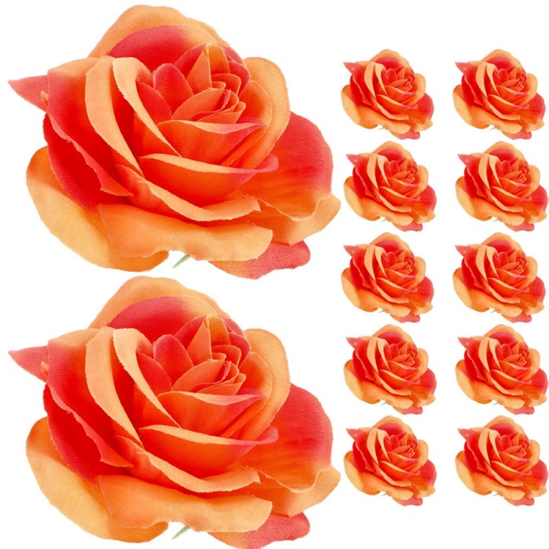 Główki Wyrobowe Róże 12szt Pomarańcz [5-opak]