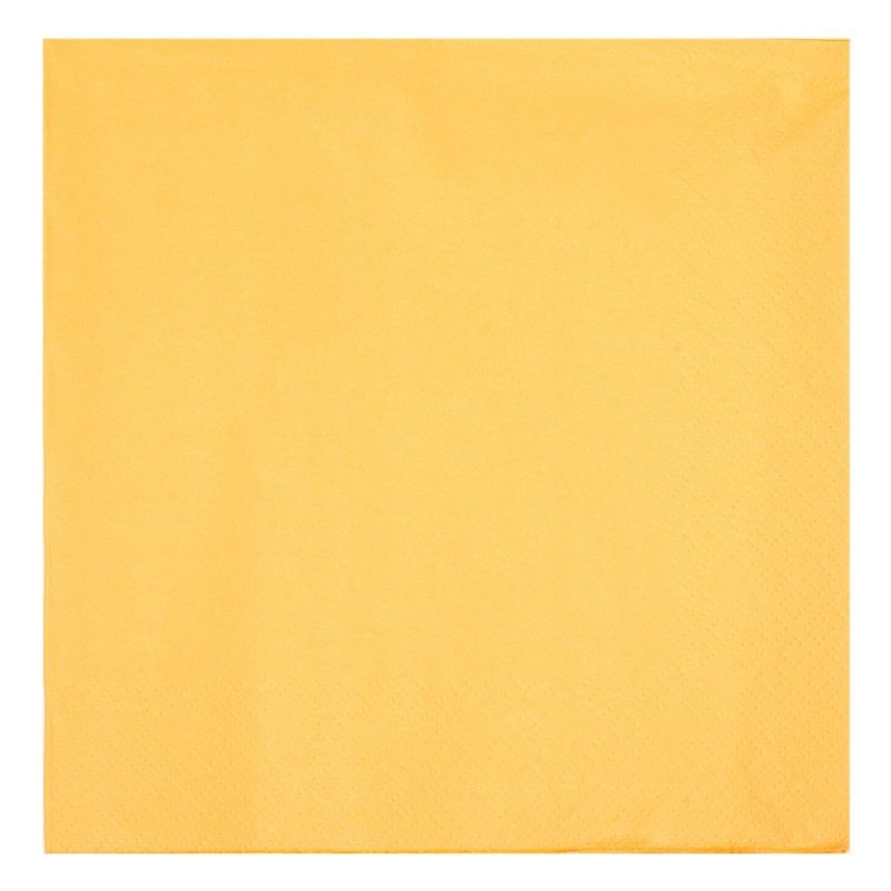 Serwetki składane - Ciepły Żółty [Komplet 10 paczek]