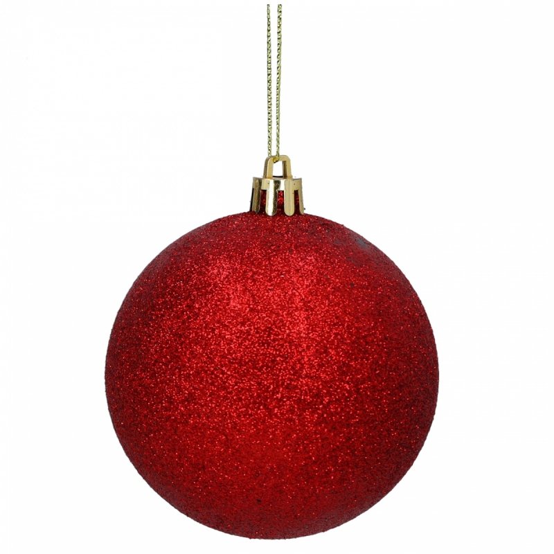 Bombki 12szt 4cm Czerwone KR1200D [50op]