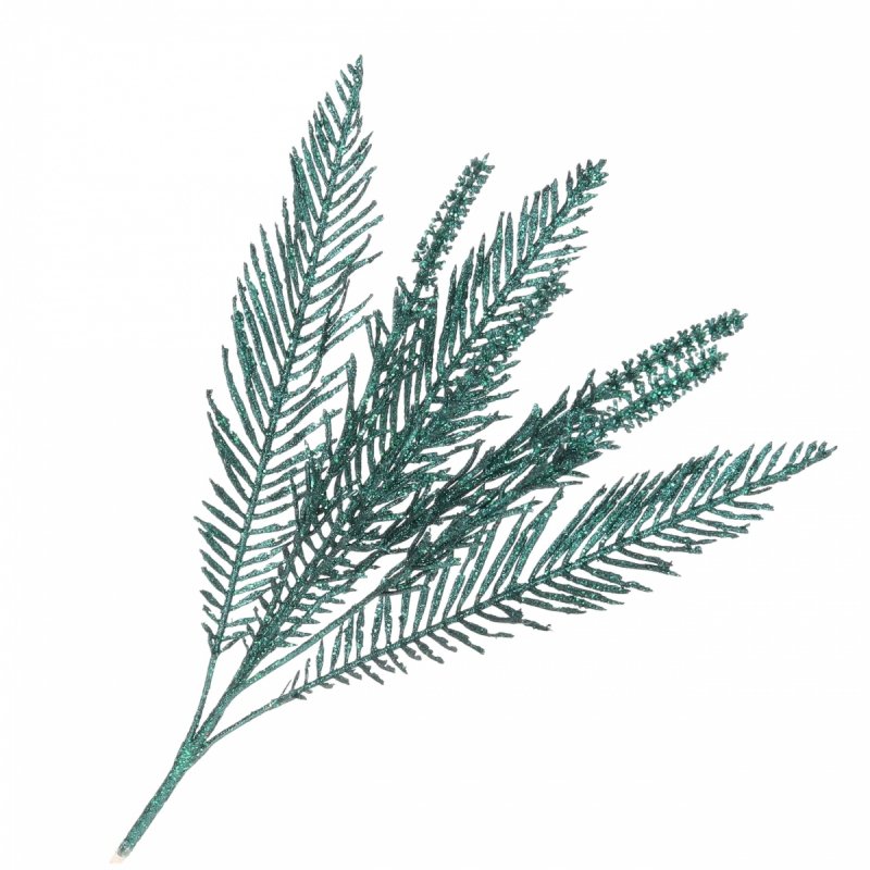 Gałązka Brokat Palma C.Zielony 75cm KR1616 [6szt]