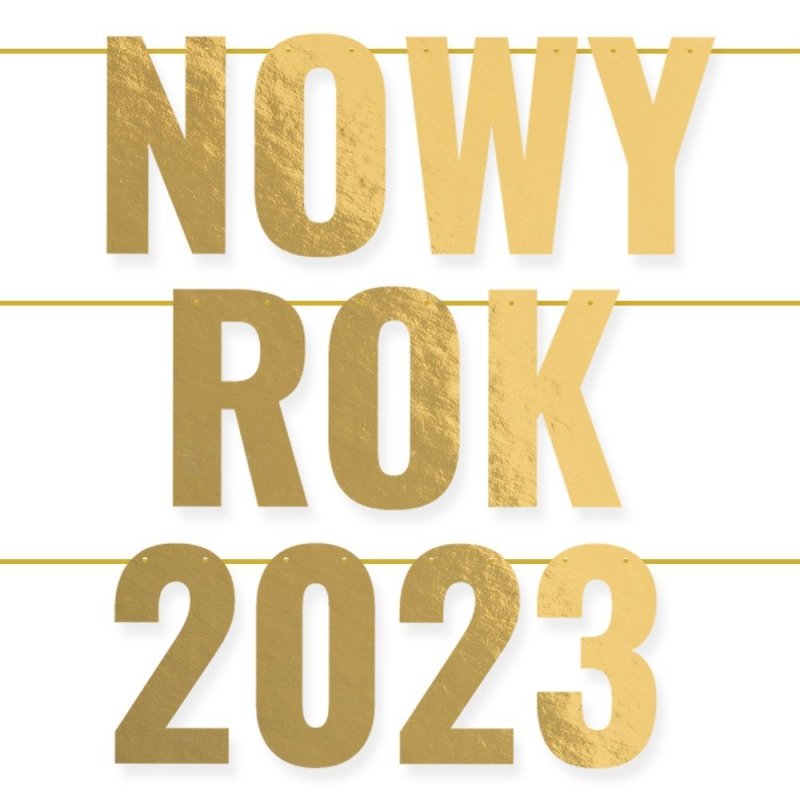 Baner Złoty Nowy Rok 2023