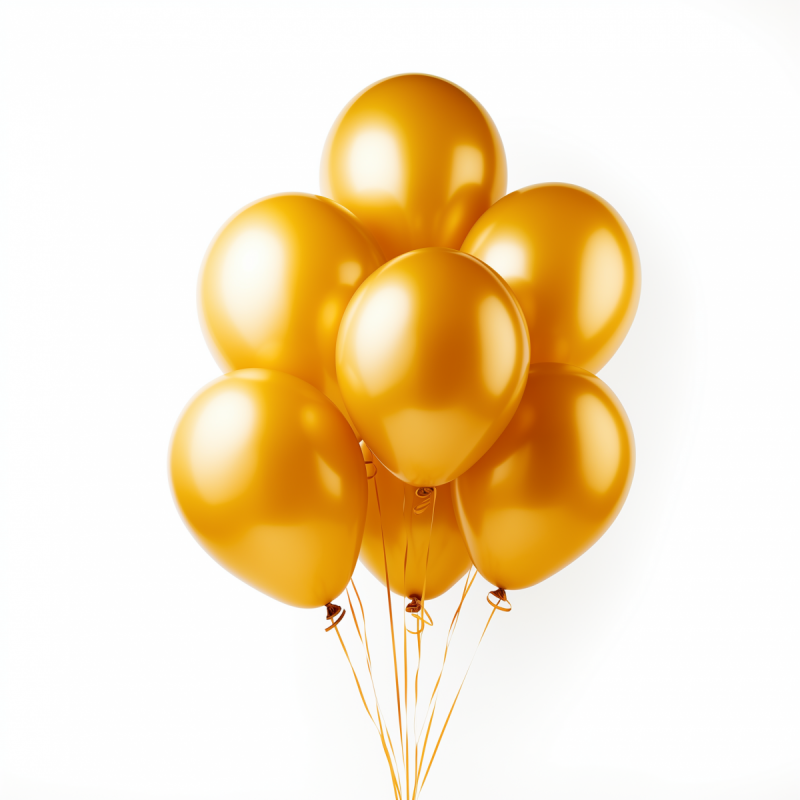 Balony Metaliczne Złoto 36cm 50szt [30 opakowań]