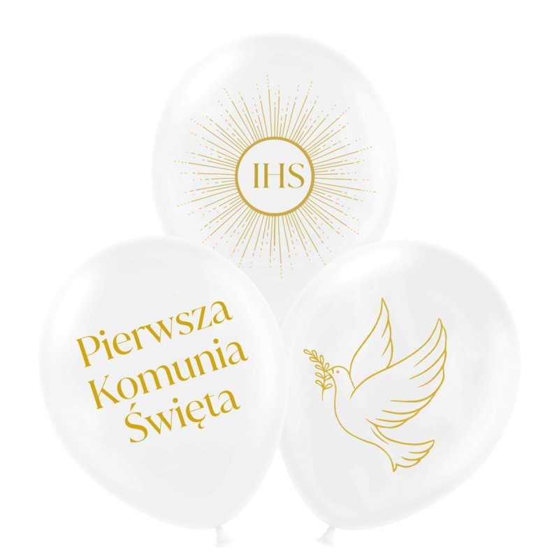 Balony Komunia MIX 12szt [20op]