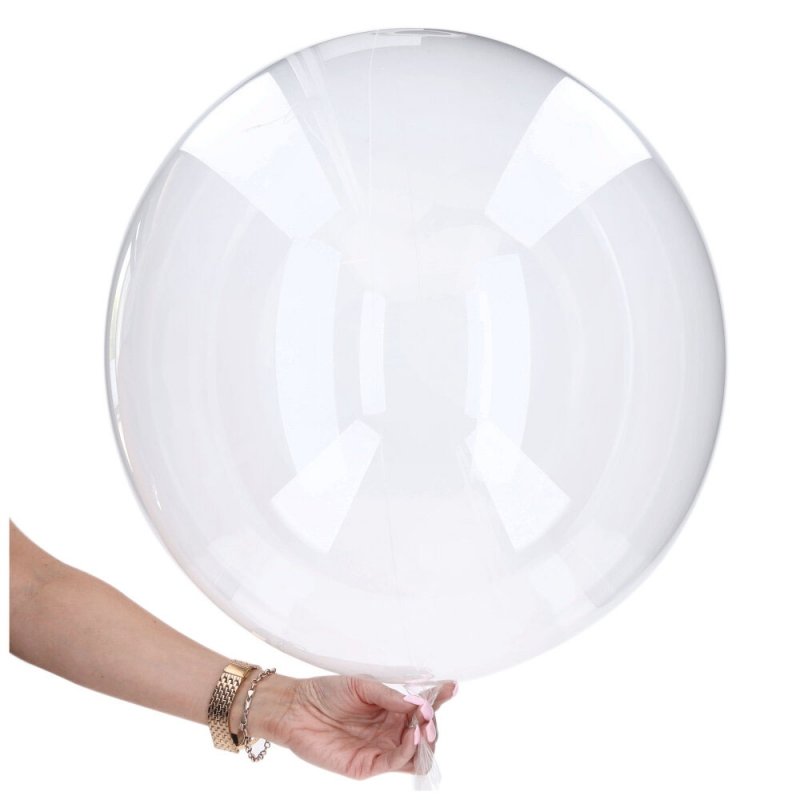 Balon Transparentny Crystal 50cm [20 sztuk]