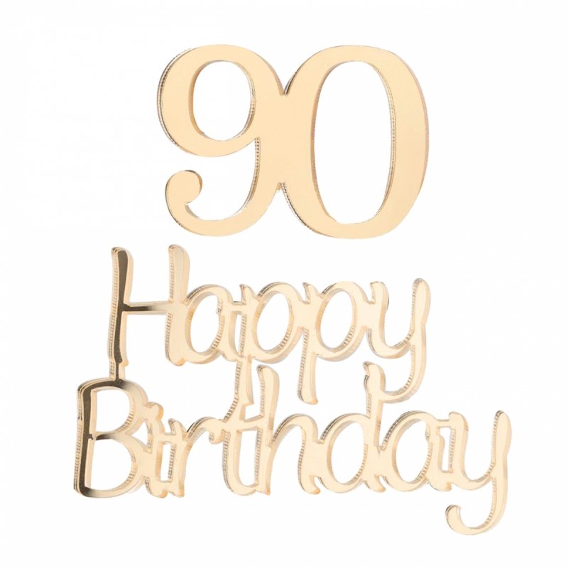 Napis Happy Birthday+90 Plexi [50kompletów]