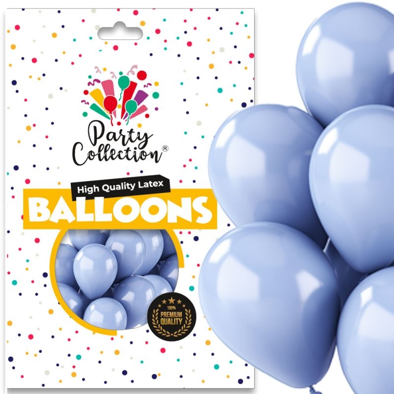 Balony Vintage Jasny Dżins 14" 50szt KR649-11 [5opak]