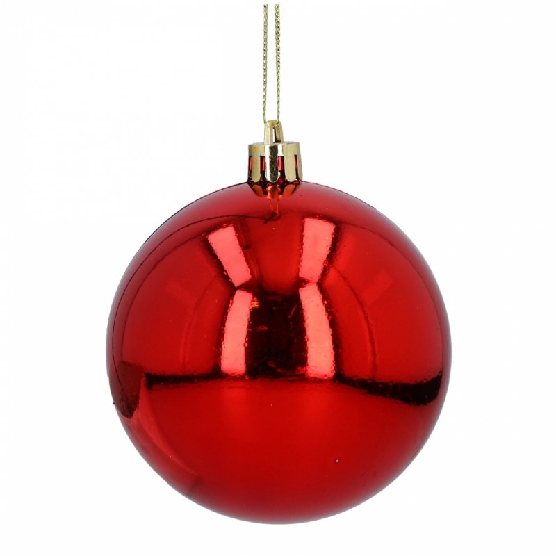 Bombki 12szt 4cm Czerwone KR1200D [50op]