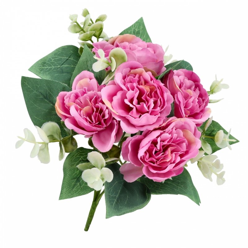 Bukiet Peonia 29cm Róż KR2229 [10szt]
