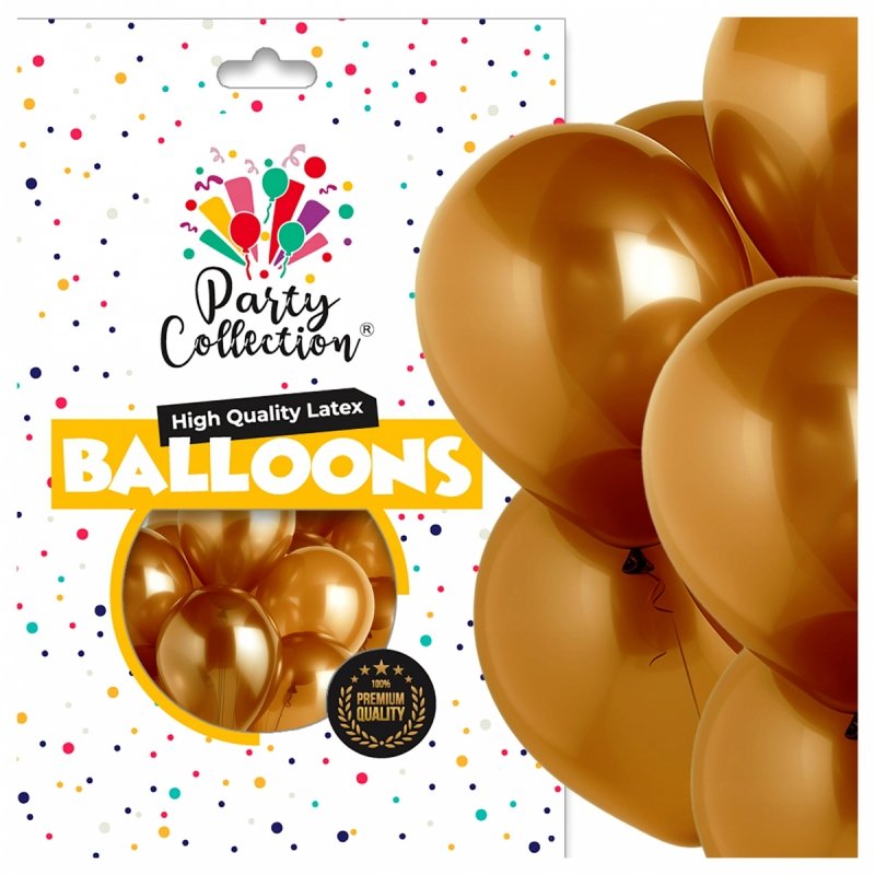 Balony Vintage Orzechowy 14" 50szt KR649-3 [5opak]