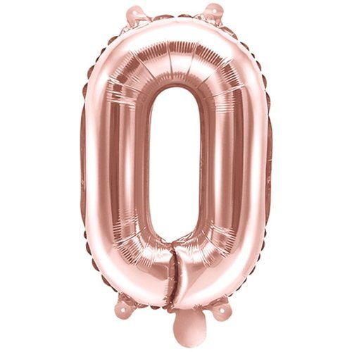 Balon Foliowy &quot;0&quot; RoseGold 100cm [100opak] 