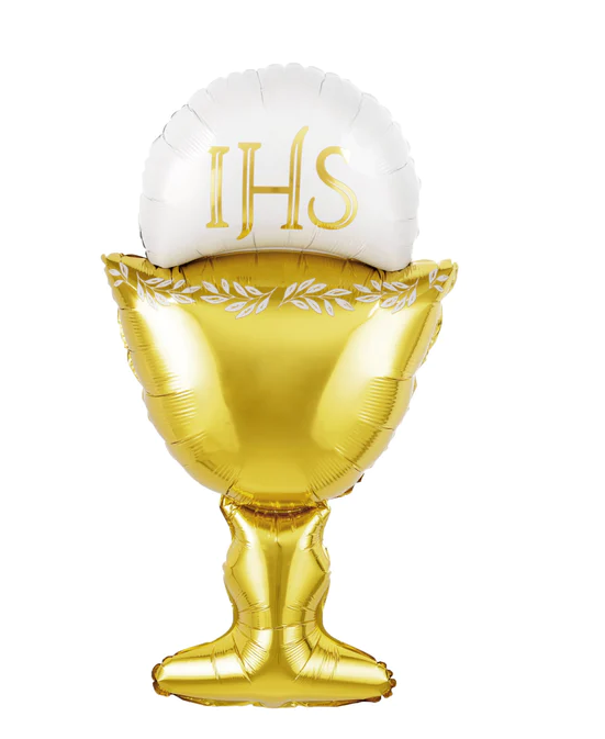 Balon Foliowy Kielich Złoty Z Hostią [Komplet - 5szt]