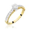 Pierścionek złoty 585 z brylantami 0,56ct W-439 zaręczynowy