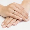 Pierścionek złoty 585 z brylantem 0,12ct zaręczynowy W-295