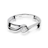 Pierścionek złoty 585 z brylantem 0,15ct zaręczynowy W-278
