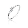 Pierścionek złoty 585 z brylantami 0,03ct obrączka W-505