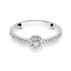 Pierścionek złoty 585 z brylantami 0,19ct zaręczynowy W-273